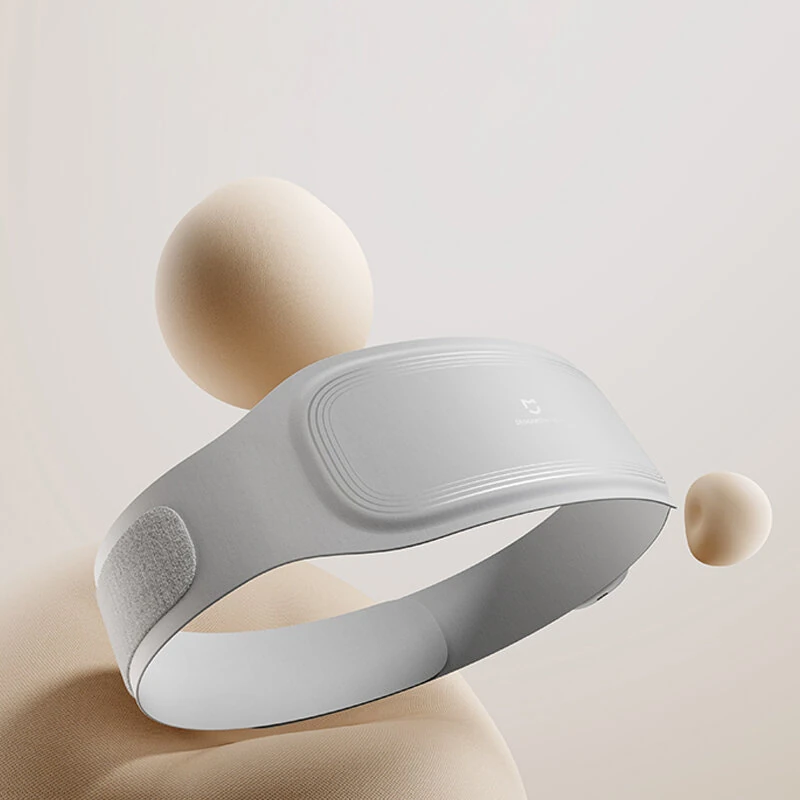 (image for) XIAOMI Mijia EMS Smart Waist Massager Dual Frequency Portable Rechargeable Hot Compress Massage Heated Belt with 14 Modes APP Control Pain Relief